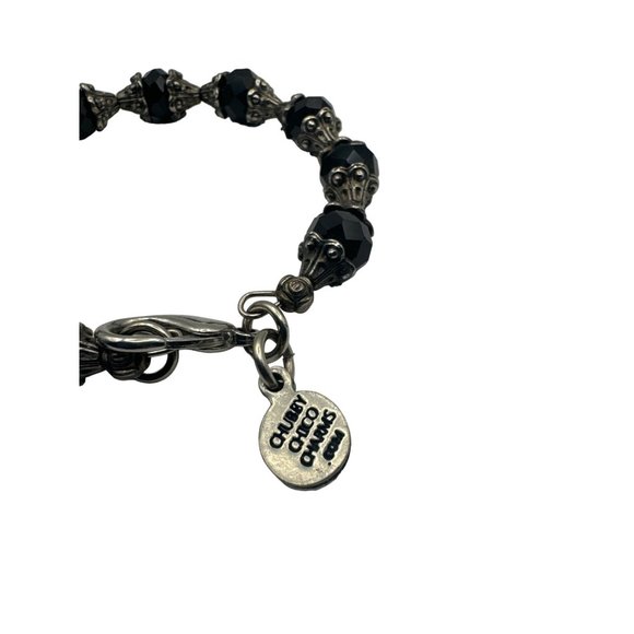Chubby Chico Charms Gemstone Bracelet Black and Silver - Picture 5 of 5